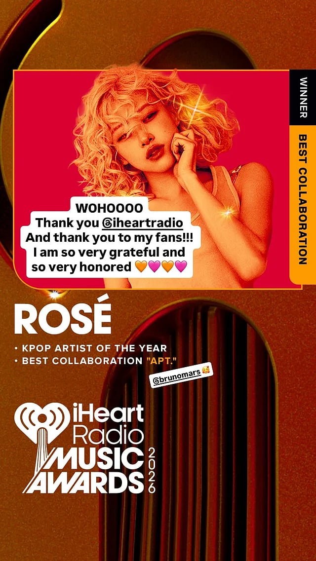 ROSÉ's Instagram Story Update