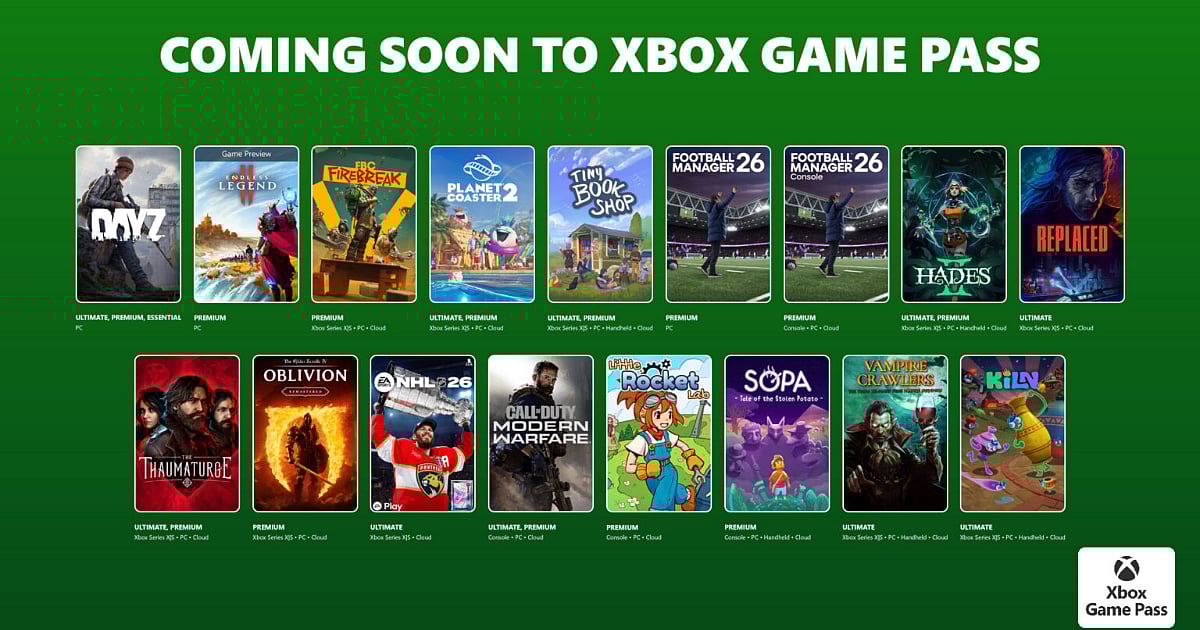 Xbox Game Pass April lineup featuring Kiln, Hades II, Vampire Crawlers, and additional titles