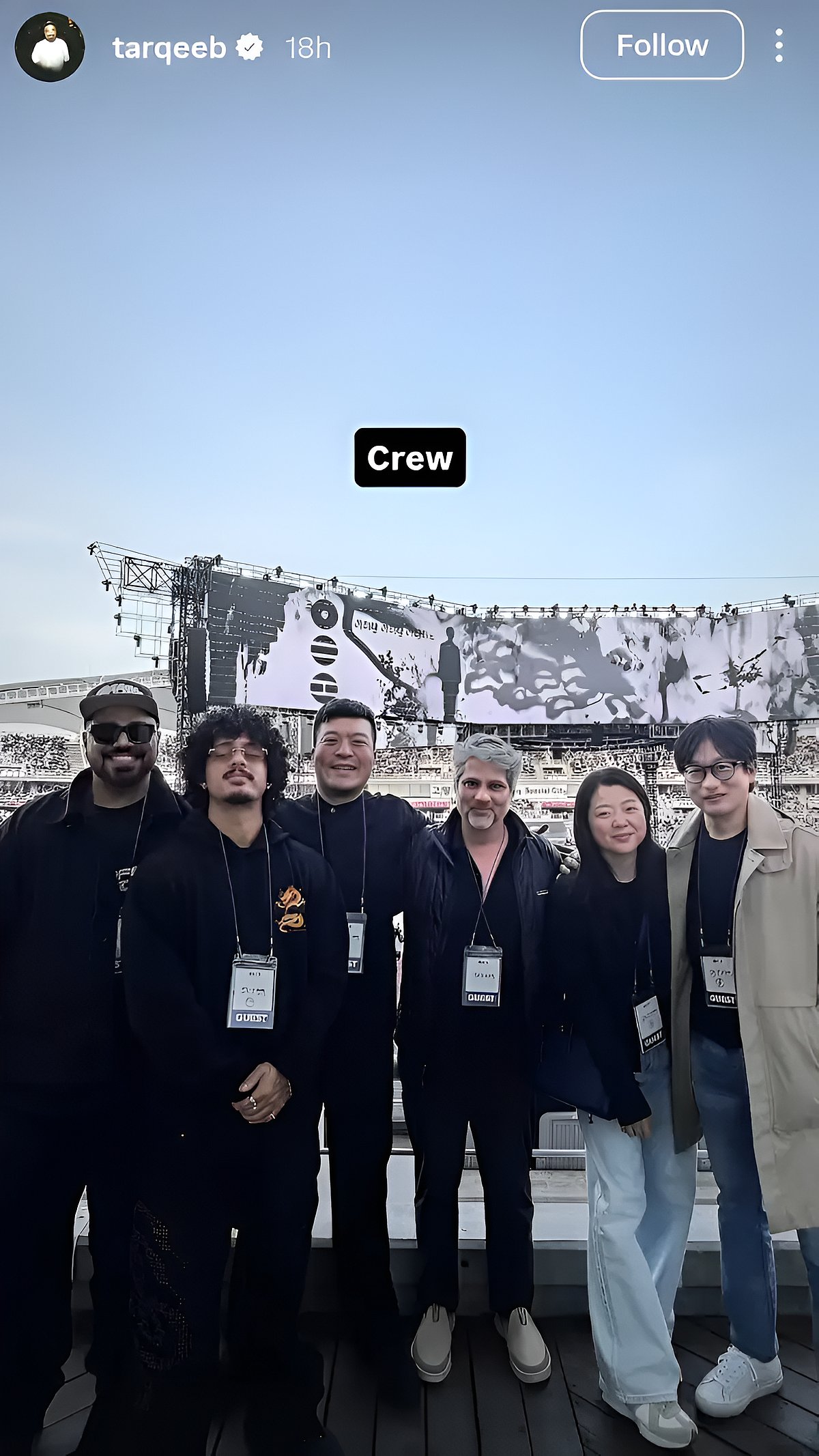 Hanumakind with BookMyShow Ashish Hemrajani and HYBE executives.