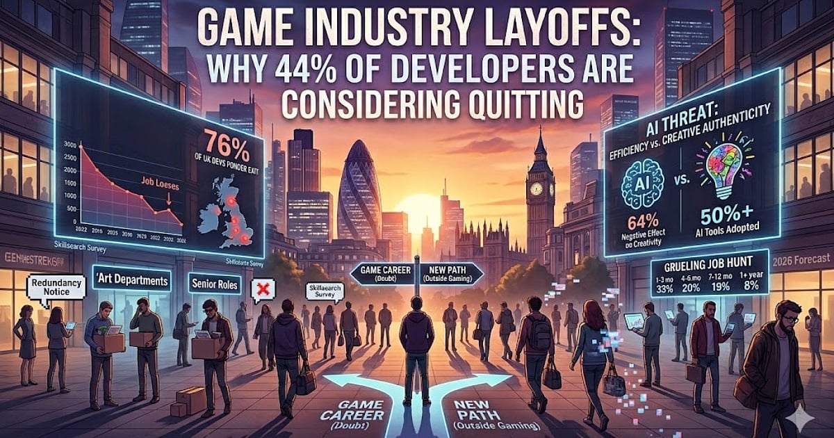 Trending: Game Industry Crisis: Why 44% of Developers Plan a Career Switch