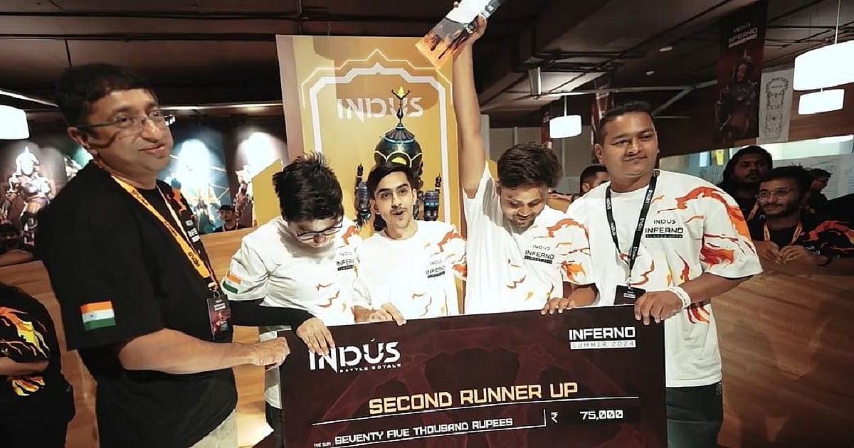 SuperGaming CEO Roby John with Indus International Tournament participants