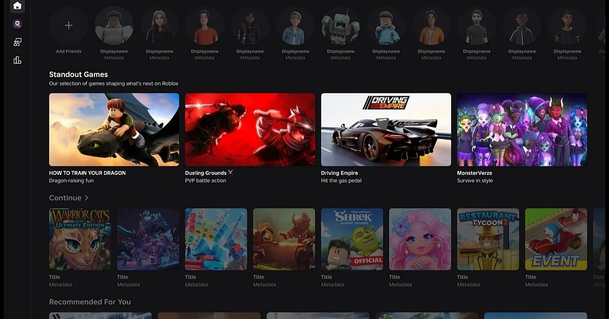 Roblox: Supporting Discovery for Novel Games