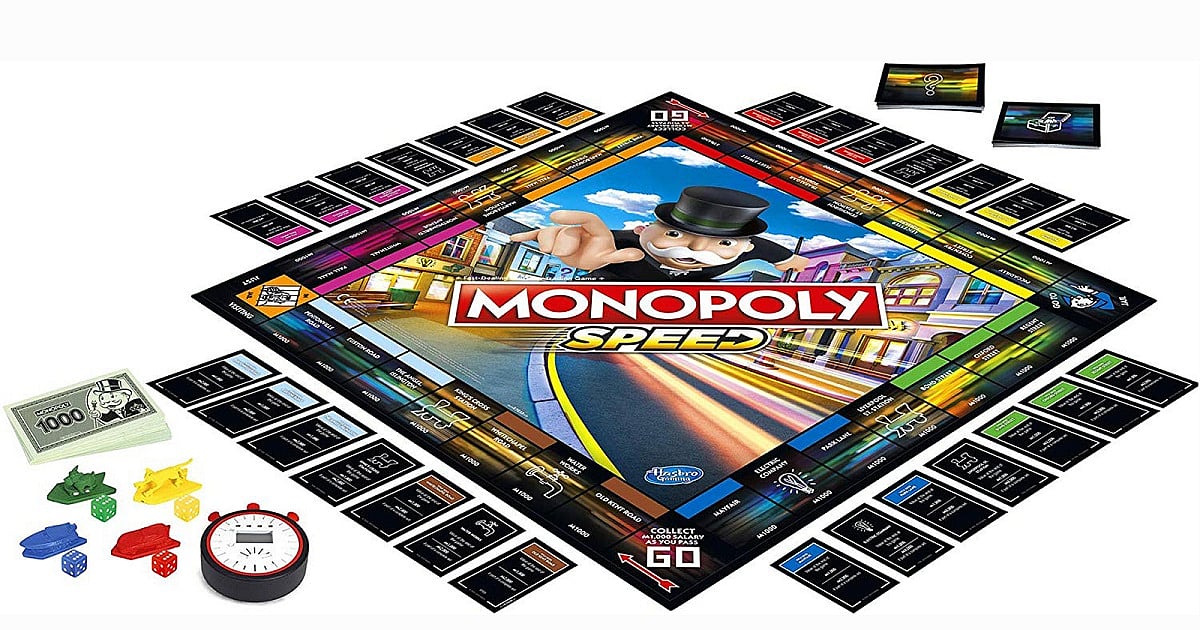 The traditional Monopoly board game which inspired Monopoly Go