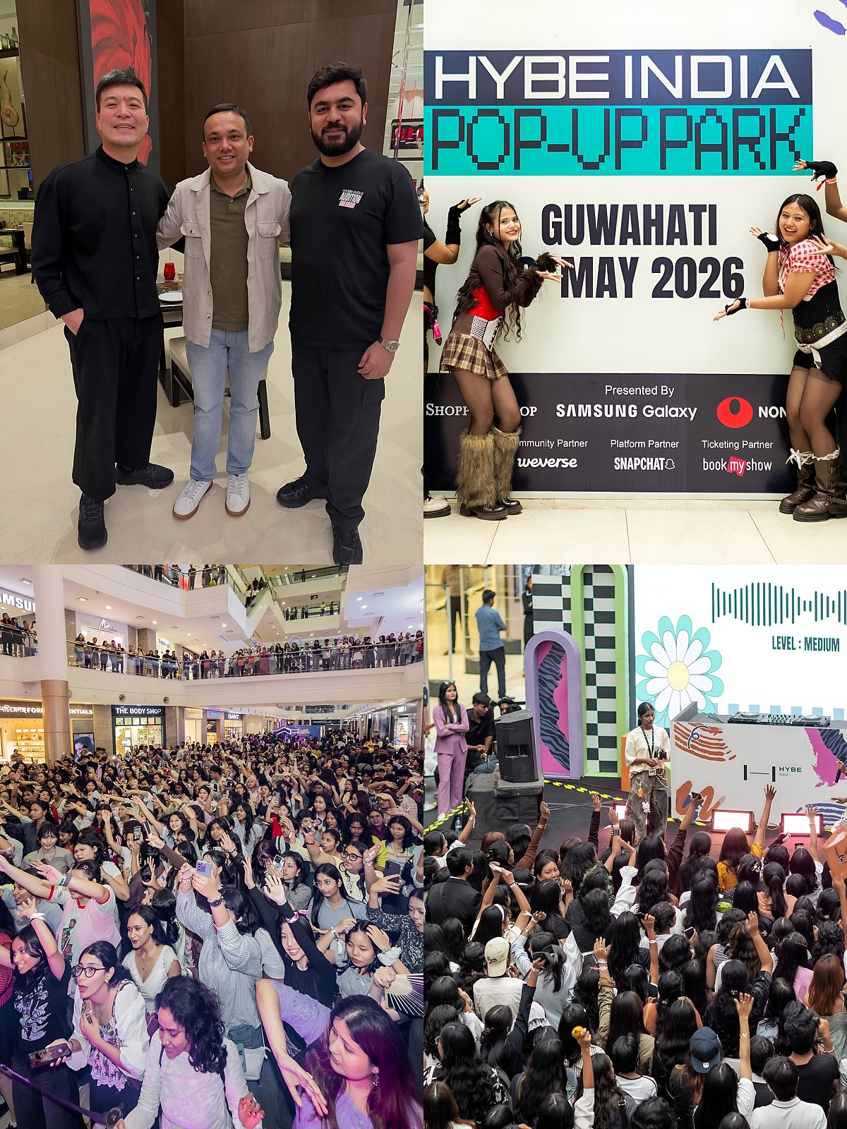 HYBE India Guwahati Pop-up Park and Audition (Image Credit: Padmapani Bora's Instagram Account)