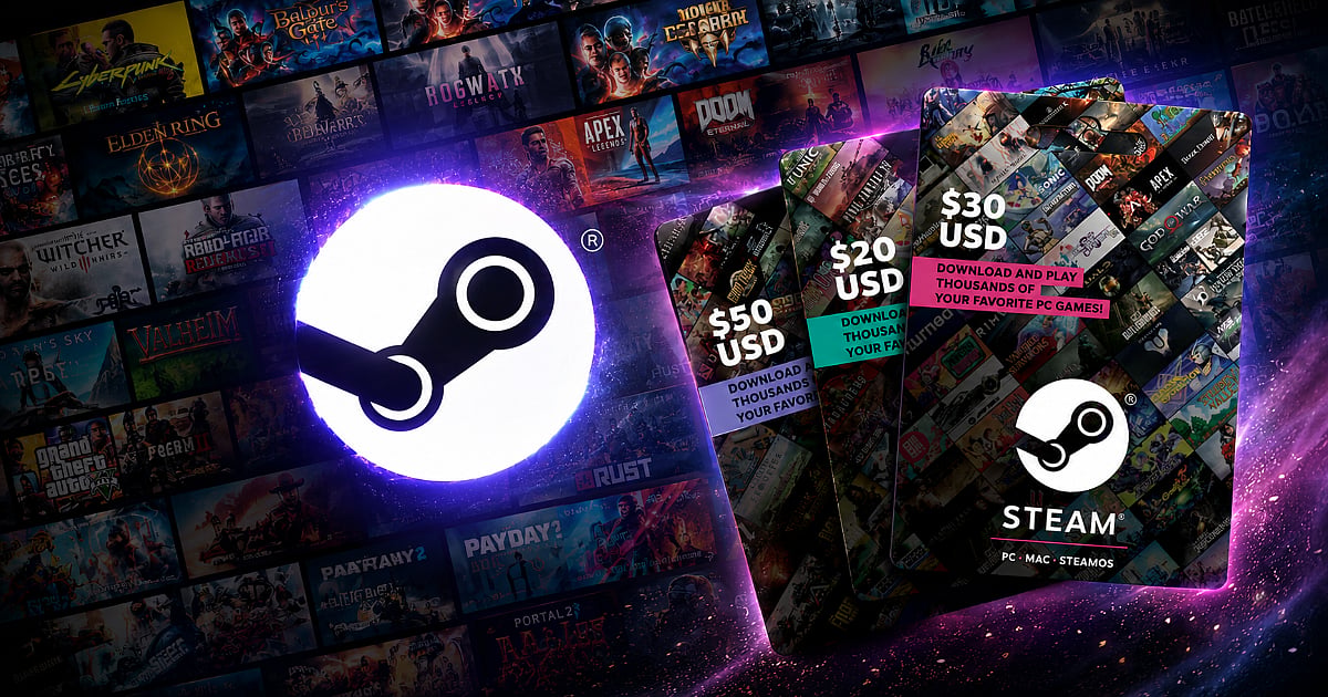 Trending: Valve to Stop Restocking Steam Gift Cards in Stores