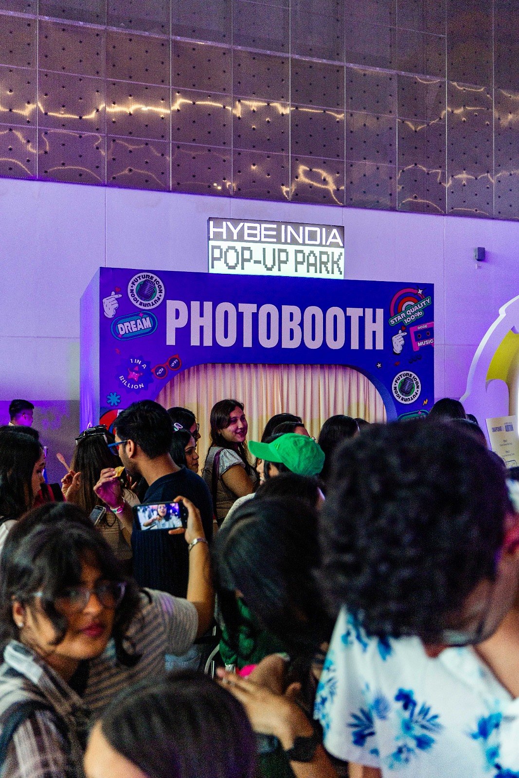 HYBE INDIA POP UP PARK DELHI PHOTOBOOTH