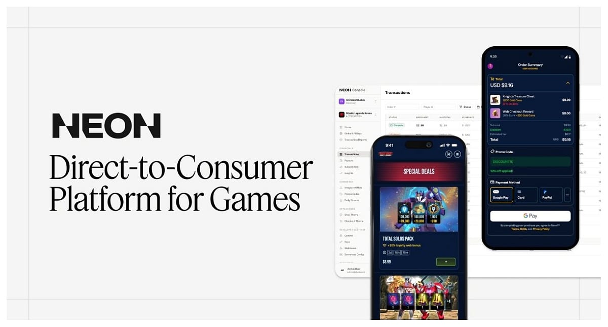 Trending: Neon Commerce Raises $13M Series A for DTC Gaming Web