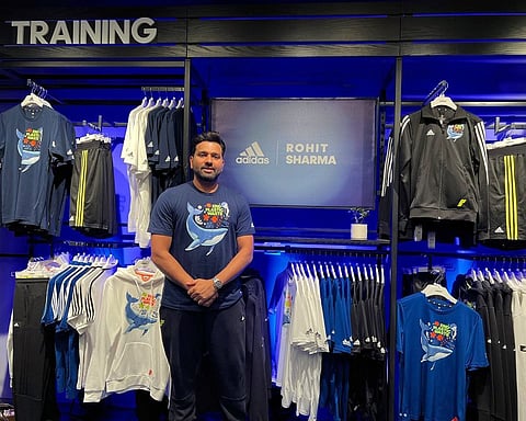Rohit Sharma at a promotional event for Adidas.
