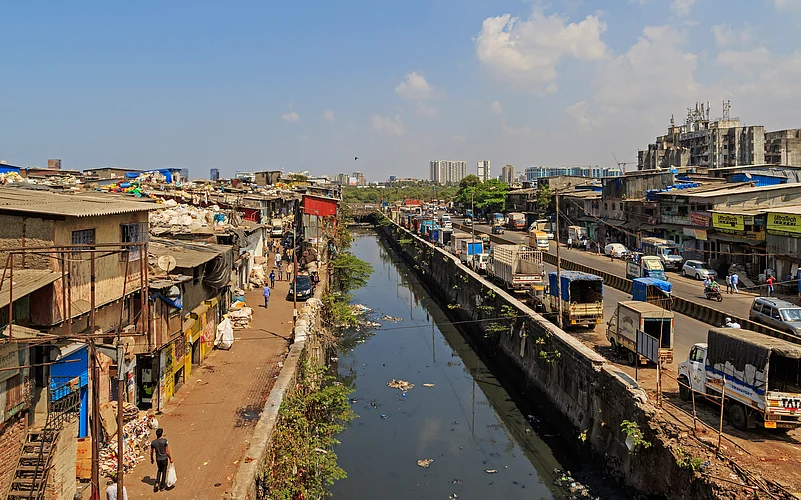 Dharavi near Mahim Junction