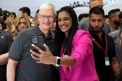 Ace Shuttler PV Sindhu attended the Apple Launch Event.