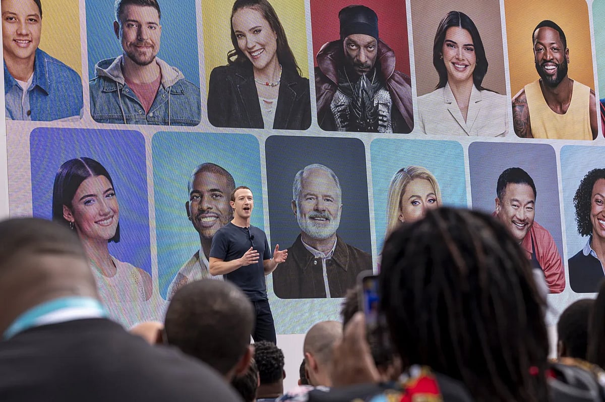 Getty Images : Meta CEO Mark Zuckerberg at a company event