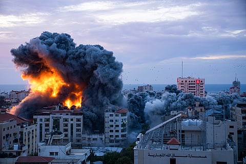 Gaza City after Israeli bombings