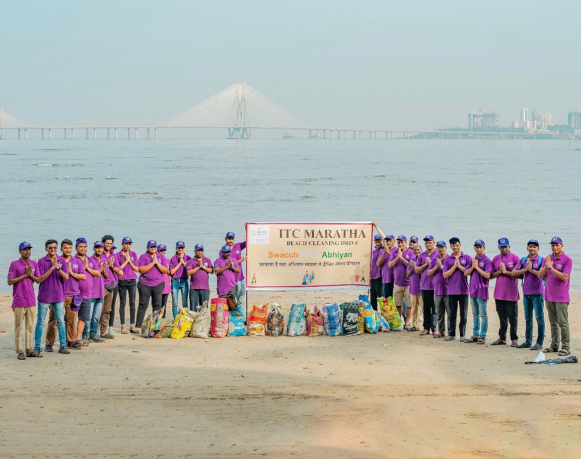 ITC Marathas beach cleanup drive - Swachhata Shramdaan