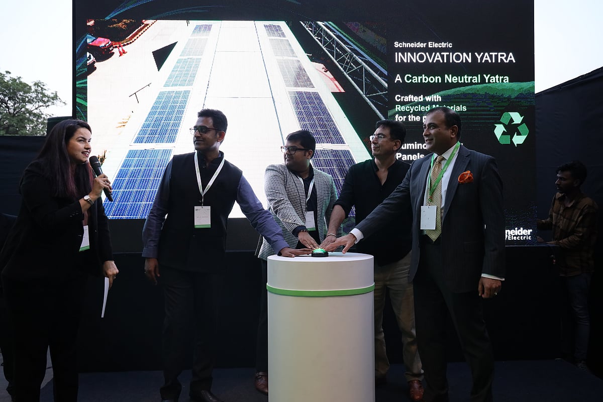Deepak Sharma inaugurating Schneider Electric Innovation Yatra 