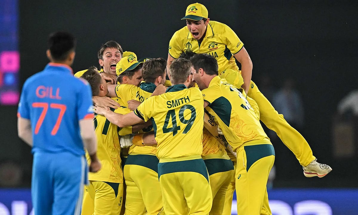 Sajjad Hussain/Getty Images : Australia beat India in the Cricket World Cup 2023 final.