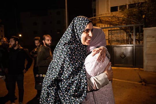 Palestinian Families Rejoice Over Release Of Minors, Women In Wartime Prisoner Swap