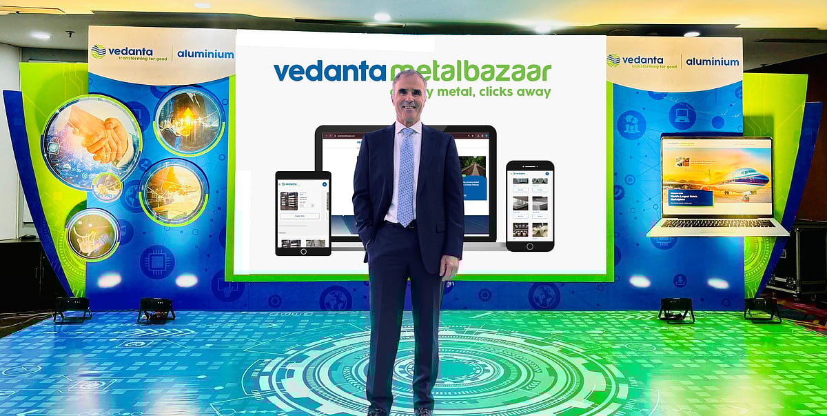 Vedanta Aluminiums CEO, Mr. John Slaven, at the launch of Vedanta Metal Bazaar