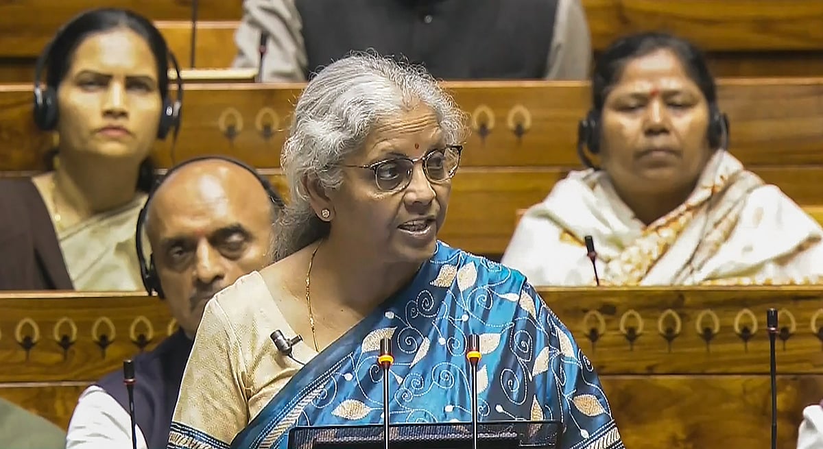Nirmala Sitharaman Presenting Interim Budget 2024-25 In The Parliament