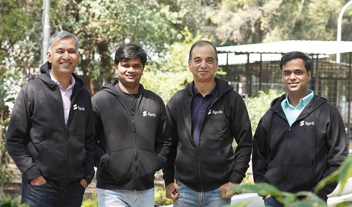 (L-R) Sprih Co-founders Rohit Toshniwal, Akash Keshav, Hemant Joshi, Ravi Singhal