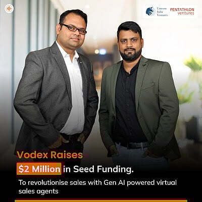 Anshul Shrivastava and Kumar Saurav, Co-founder, Vodex