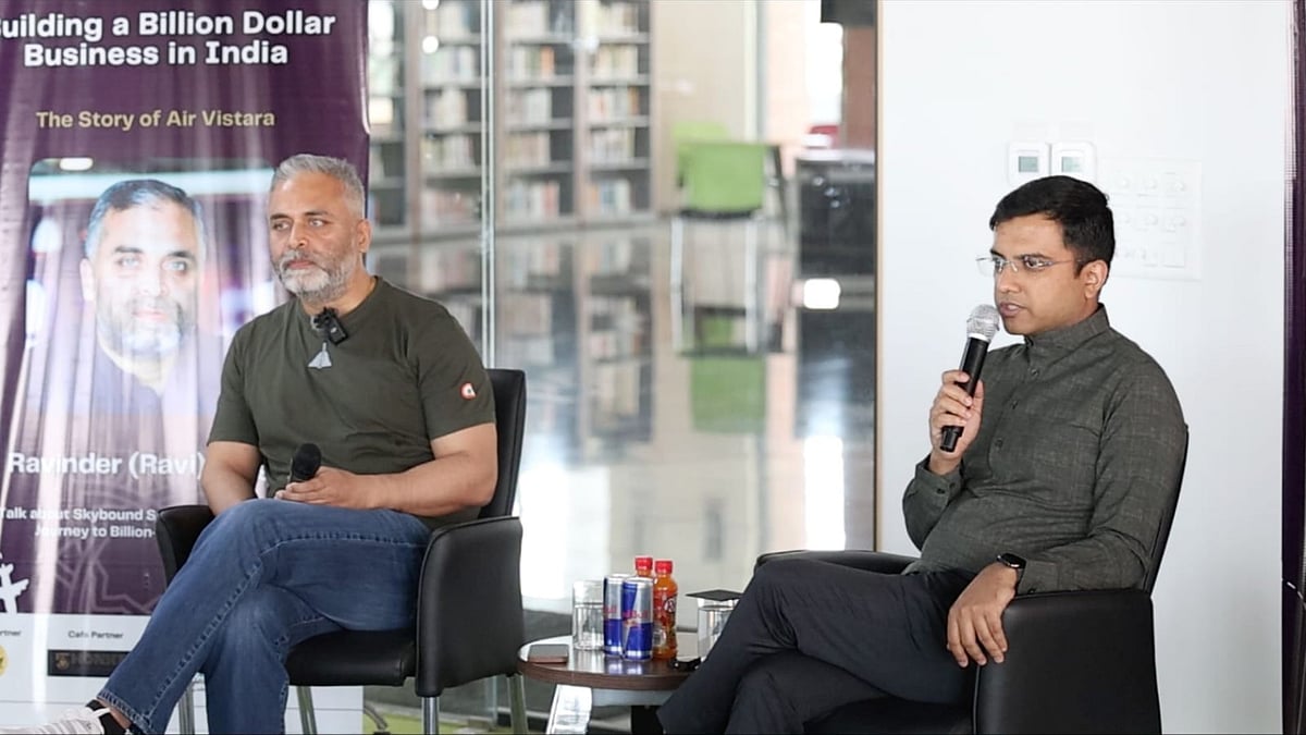 (L-R) Ravinder Pal Singh, DeepTech Venture Capitalist along with Sahil Aggarwal, Co-founder and CEO of Rishihood University