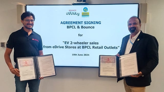 Bounce Infinity Partners with BPCL Partners to Launch "eDrive Stores" 