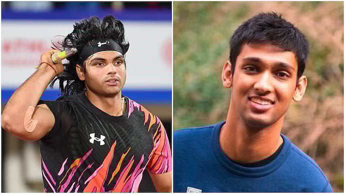 India Today : Neeraj Chopra and Mohak Nahta (Left to Right)