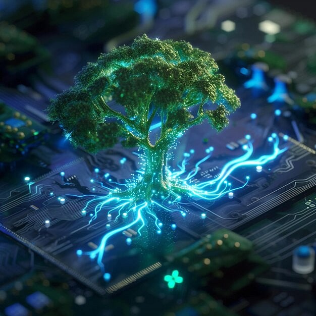 by freepik : AI is driving a more sustainable future while improving security in the digital world.