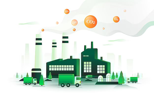 by freepik : India is home to 17 percent of the worlds population, but its share of global carbon emissions is less than 5 percent.