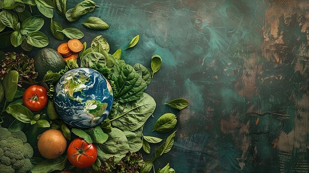 by freepik : Sustainable food item