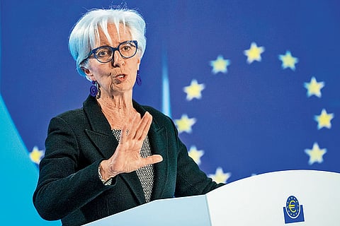 ECB president Christine Lagarde