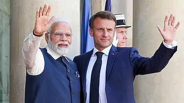 French President Macron Attends Joint Press-Meet Before AI Summit, Pushes for India-France Partnership Across Key Sectors