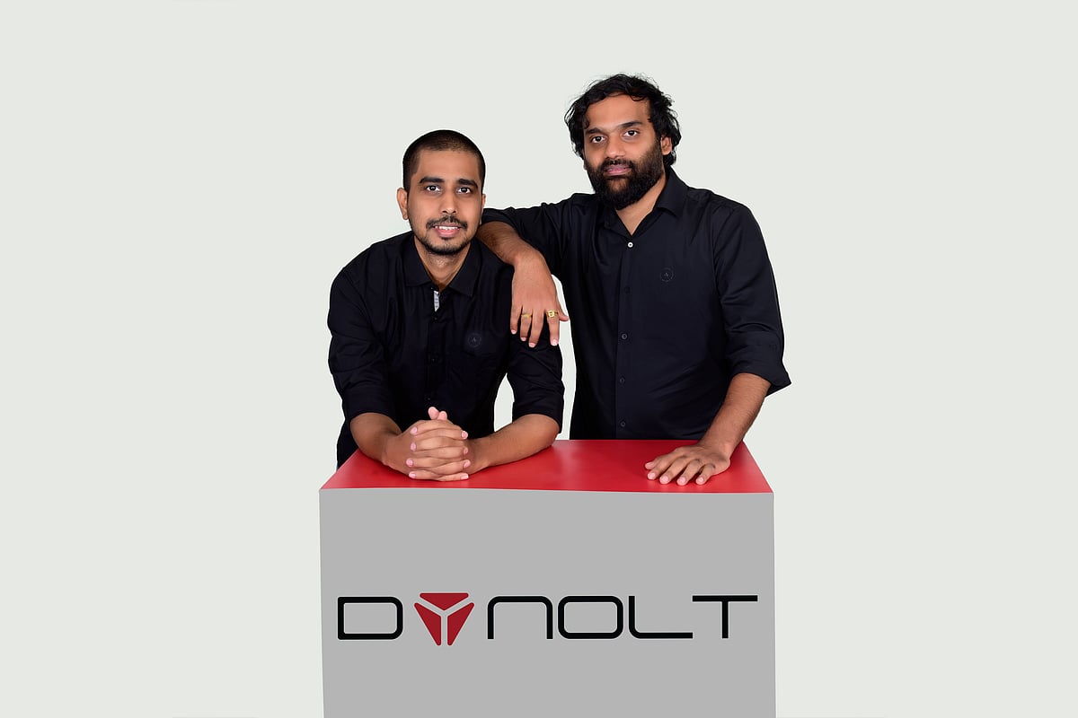 Dynolt Technologies cofounders Teja Kumar (left) & Rajesh Sura 