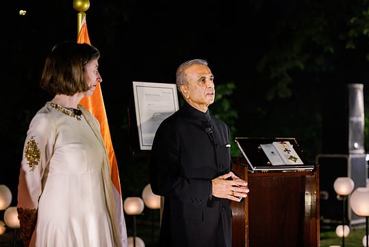 Sunil Bharti Mittal Receives Honorary Knighthood Medal in UK 