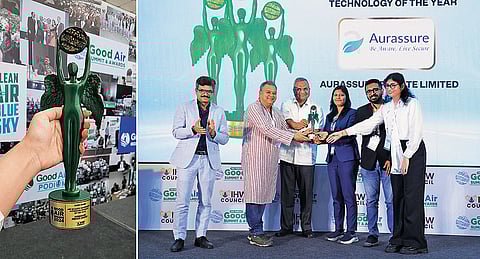 Aurassure wins the silver award for air quality monitoring technology of the year at the Good Air Awards, 2024