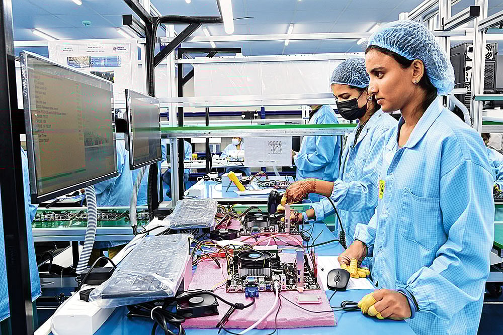 Women workers at a Zetwerk 
Electronics facility