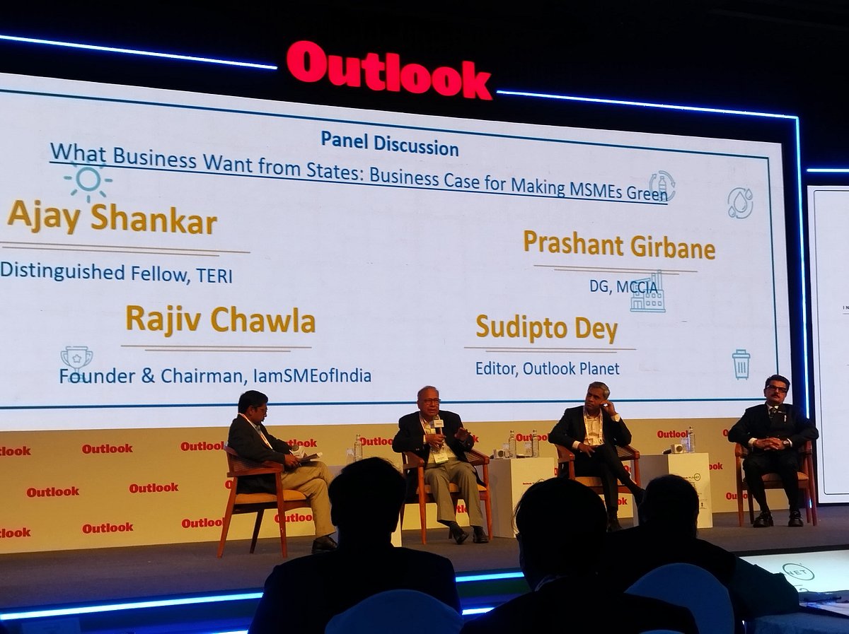 Outlook Planet C3: MSMEs Not Required to Go Green, But Must for Survival says TERI’s Ajay Shankar