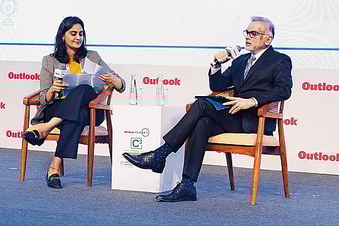 Pooja Lahri, VP, Primus Partners (left) and Pradeep Tharakan, director, energy transition, Asian Development Bank