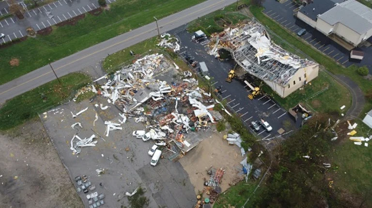 Widespread damage from the storm across several US states - null