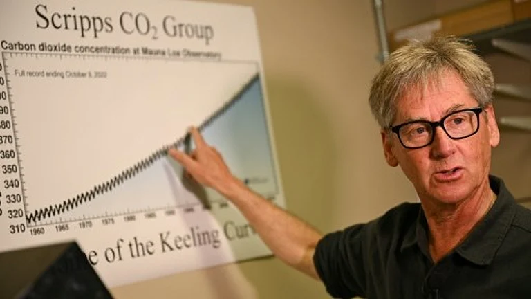 Ralph Keeling, whose father, Charles, began collecting data measuring atmospheric CO2 concentration almost seven decades ago. - null