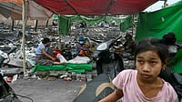 Devastation centred on the second most populous city of Mandalay