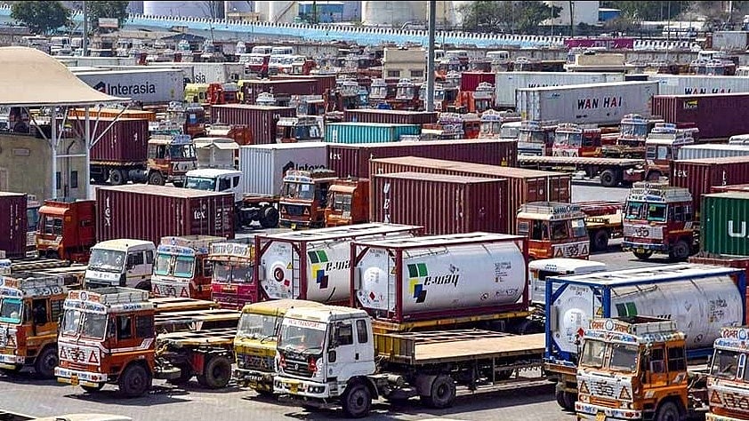 According to the report, parcel/FMCG load has the largest on-road truck fleet share of 45%
