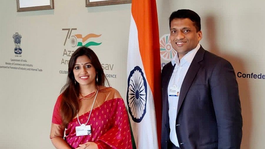 BYJU’s founders Byju Raveendran & Divya Gokulnath - null