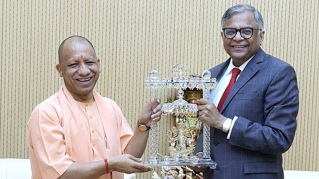 Tata Sons Chief Meets CM Yogi, Holds Talk on Jewar Airport & UP’s Aviation Sector Push