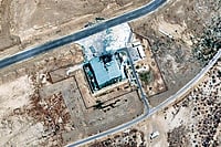 | Photo: AP : A satellite image shows damage to an air base in Pakistan