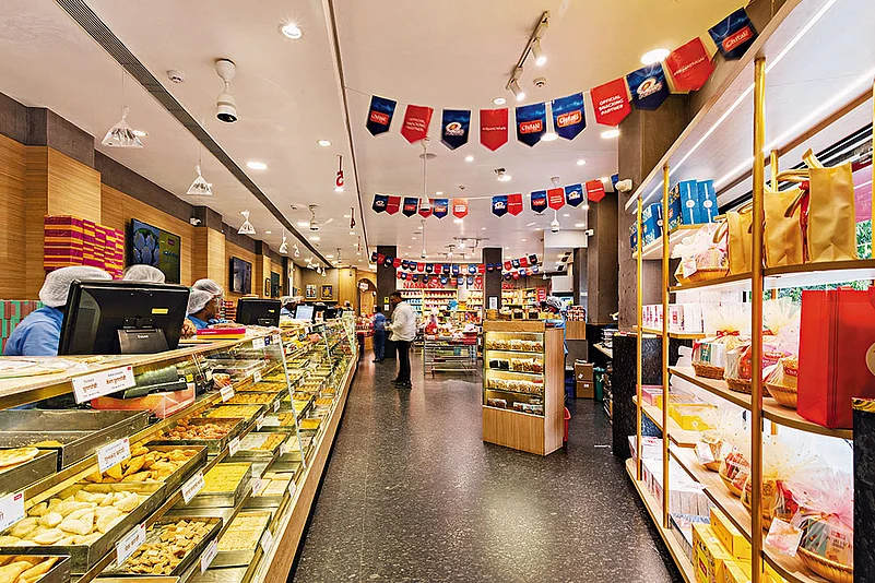 Inside a Chitale Bandhu Mithaiwala outlet
