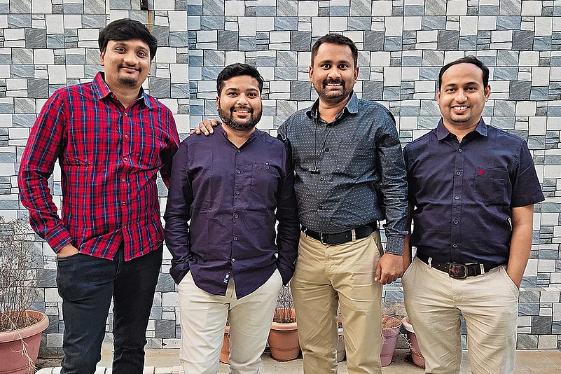 (L-R) Ashish Modak, Roshan Pidiyar, Bhushan Boob and Madhur Rathi