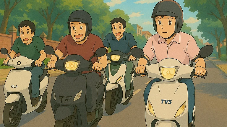 TVS Motor, Bajaj Auto Overtake Ola Electric in India’s EV Two-Wheeler Market - null