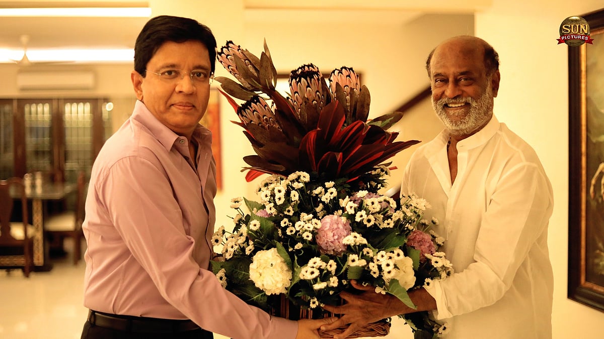 Facebook/@Sun Pictures : Mr. Kalanithi Maran With Superstar Rajinikanth 