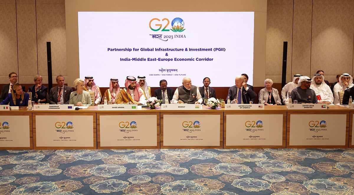 India-Middle East-Europe Economic Corridor, or shortly IMEC, was unveiled during the G20 summit in New Delhi in September, 2023 - PMO